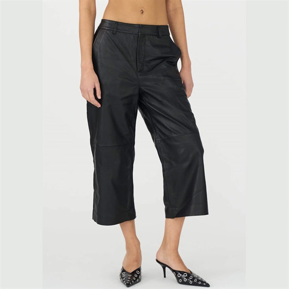 Ivy Copenhagen Augusta French Leather Culotte, Sort